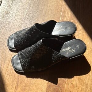 Black Woven Women's Shoes